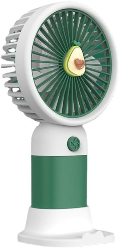 Ventilatore Portatile Ricaricabile con Supporto per Telefono – Mini Ventilatore da Tavolo, Cavo USB Incluso, Perfetto per Casa, Ufficio e Viaggi