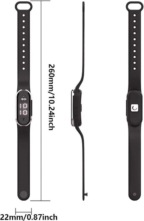Bracciale elettronico repellente per zanzare ad ultrasuoni anti-insetti