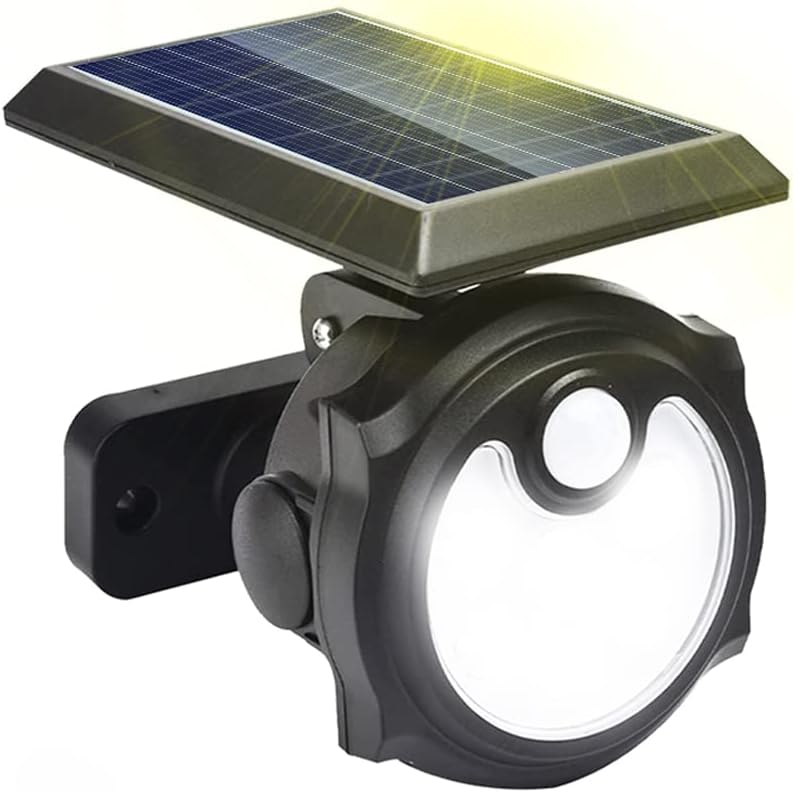 Faretto Solare da Giardino TE-B0391 con 56 LED COB, Luce Fredda e Sensore di Movimento