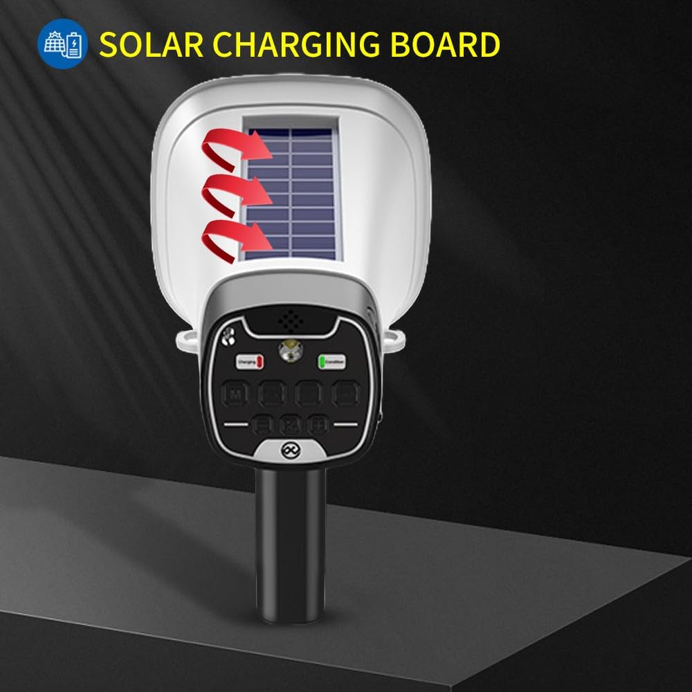 Megafono Portatile a Energia Solare, Altoparlante PA Multifunzione con Amplificatore Portatile