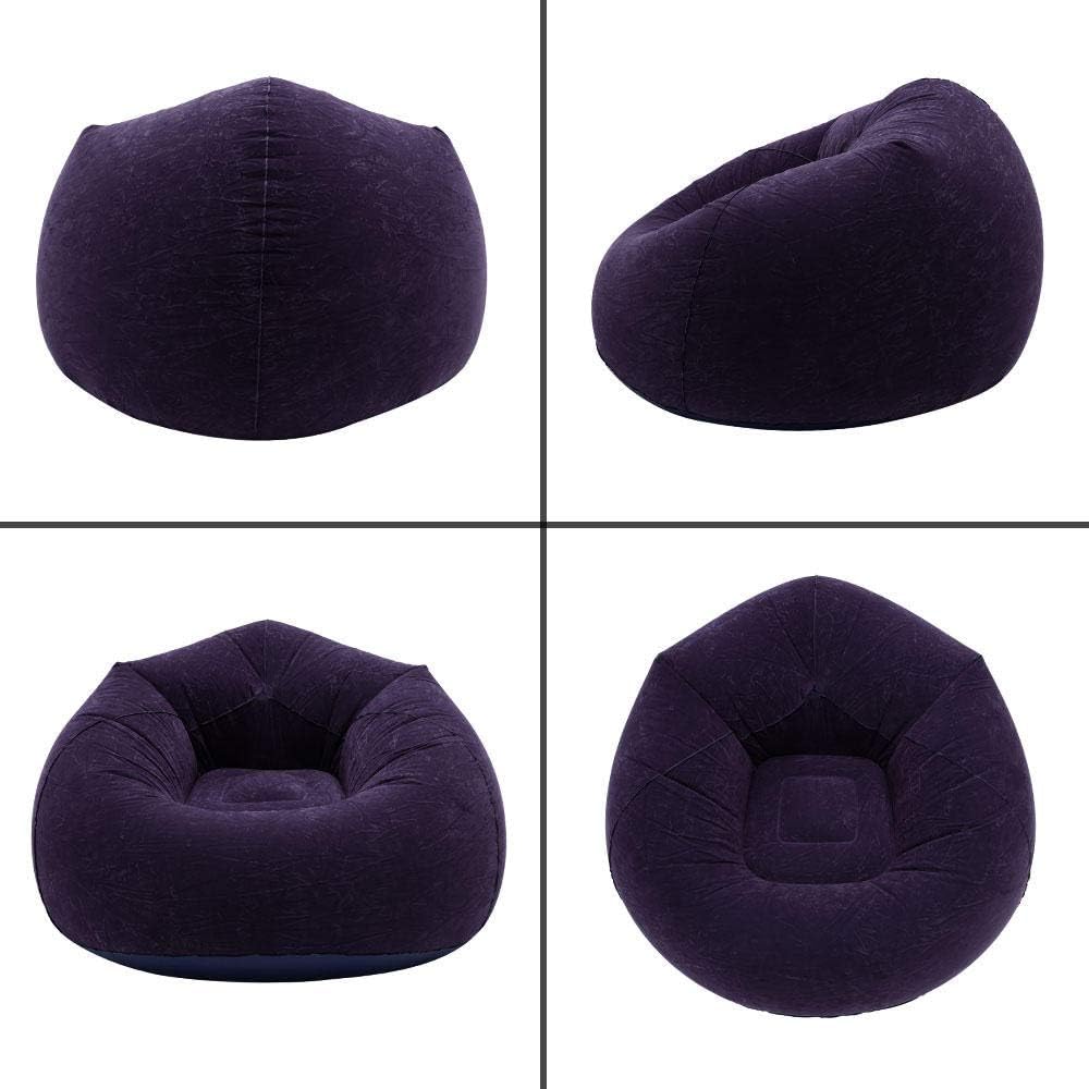 Divanetto Gonfiabile Multifunzione | Blu Sferico in PVC Floccato per Interni ed Esterni 💺🌿