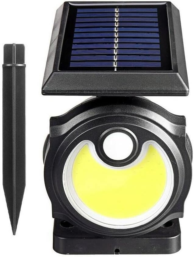 Faretto Solare da Giardino TE-B0391 con 56 LED COB, Luce Fredda e Sensore di Movimento