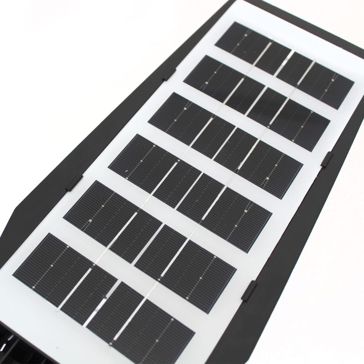 Lampione Solare LED Esterno 200W con Palo, Sensore di Movimento e Telecomando - 144 LED, IP65 Impermeabile