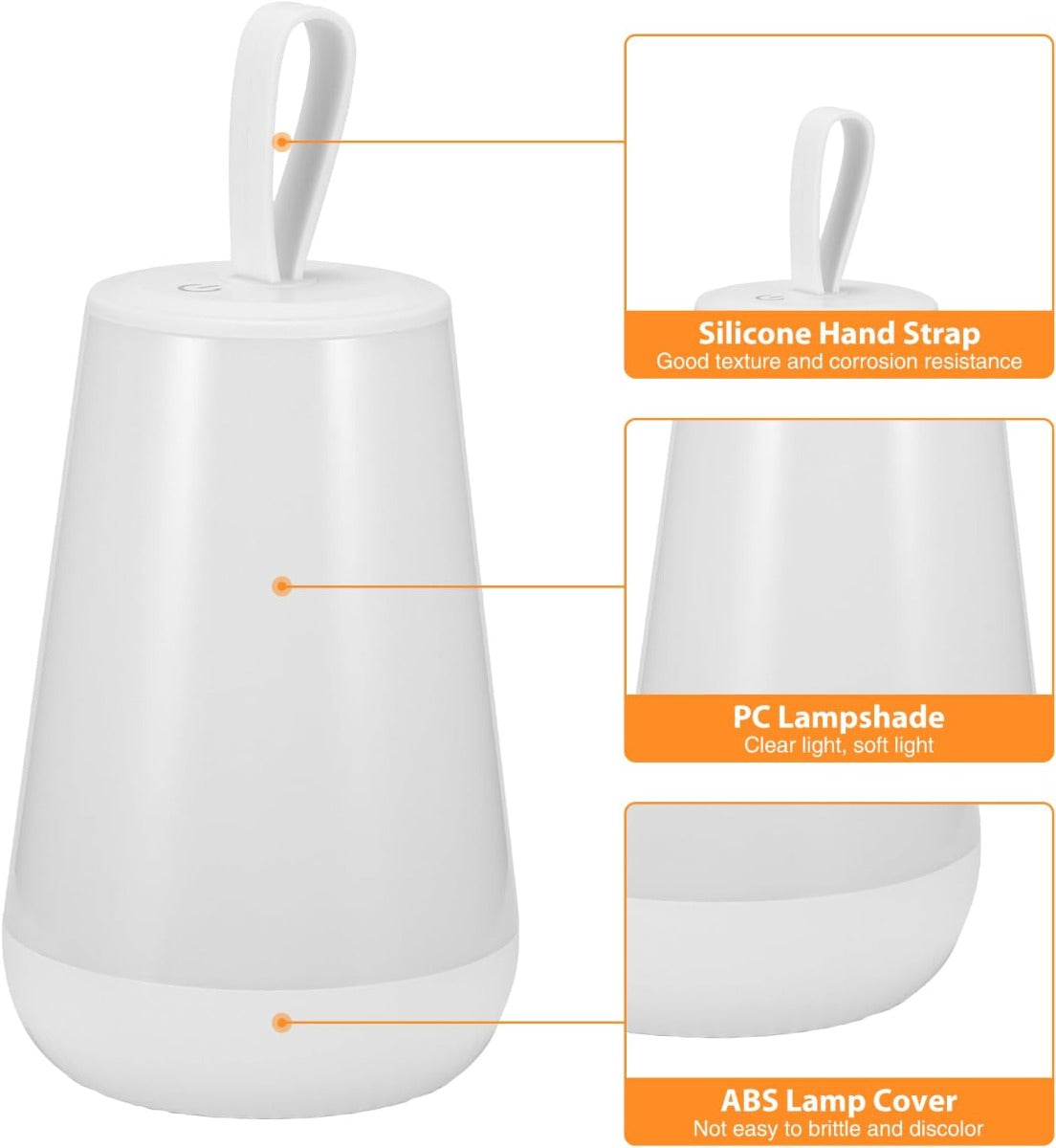 Lampada da Comodino LED con Controllo Touch e Illuminazione Regolabile