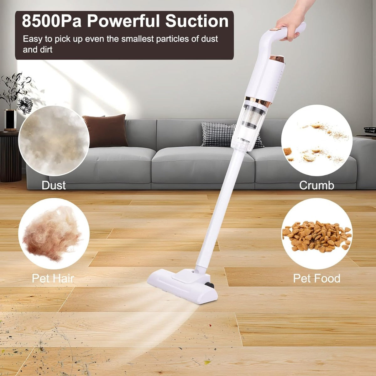 Aspirapolvere Portatile Senza Fili 120W | Compatto, Potente e Ricaricabile