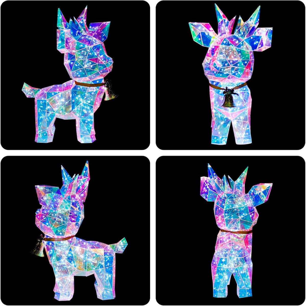 Decorazione Natalizia a Forma di Cervo Luminoso