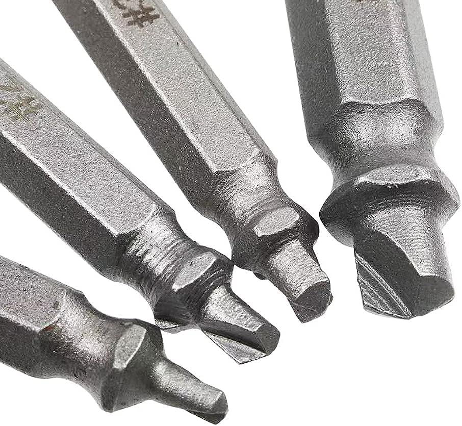 Set di estrattori di viti danneggiate 4 pezzi fai da te utensili