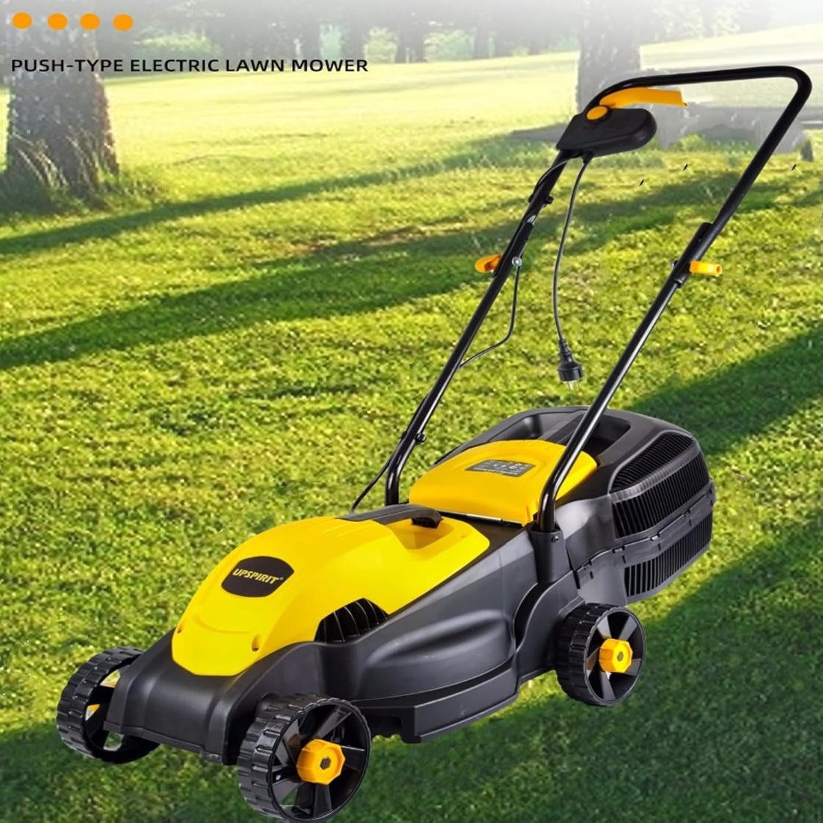 Tosaerba Elettrico 1.200 W con Larghezza di Taglio 32 cm,Altezza Regolabile