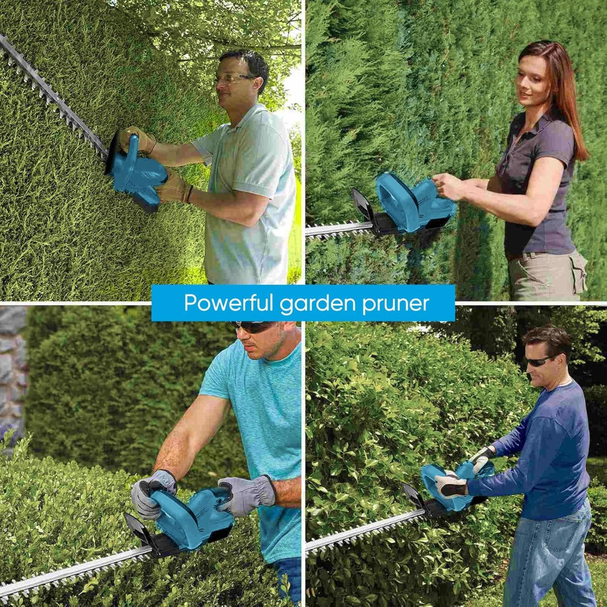 Tagliasiepi a Batteria con 2 Batterie da 48V - Lama da 50 cm