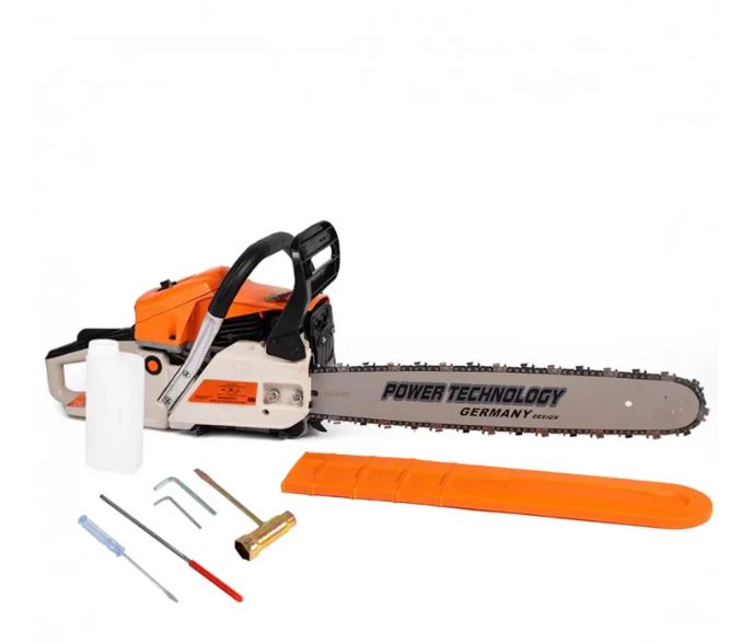 Motosega a Combustione 52cc 2 Tempi con Lama da 50 cm - Kit di Montaggio e Catena per Uso Professionale o DIY