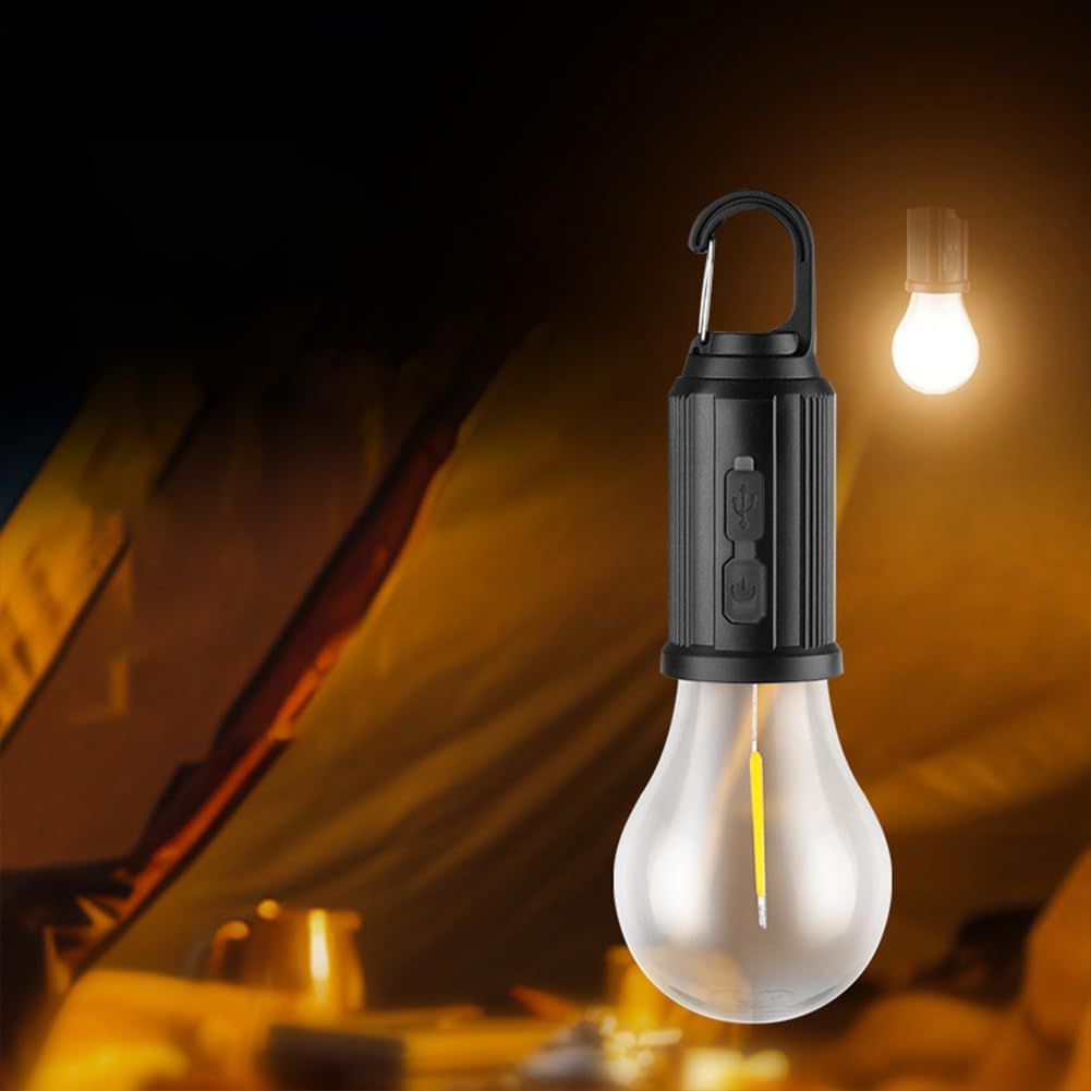 Lanterna da Campeggio Portatile a LED – Ricarica Solare e USB, Impermiabile, 4 Modalità di Illuminazione
