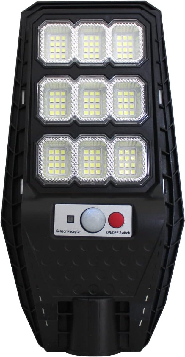 Lampione Solare LED Esterno 100W con Palo e Telecomando – 108 LED