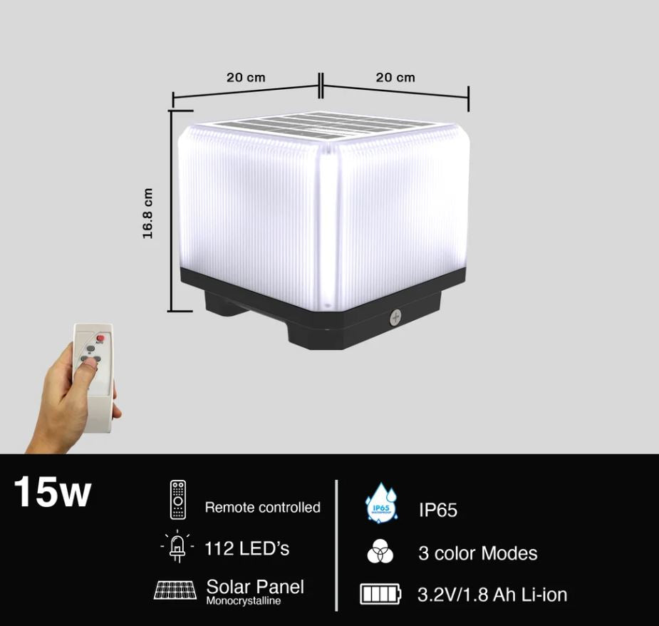 Lampade Solari ZQ100-3C LED 15W per Cancelli: Eleganza, Efficienza ed Eco-Sostenibilità