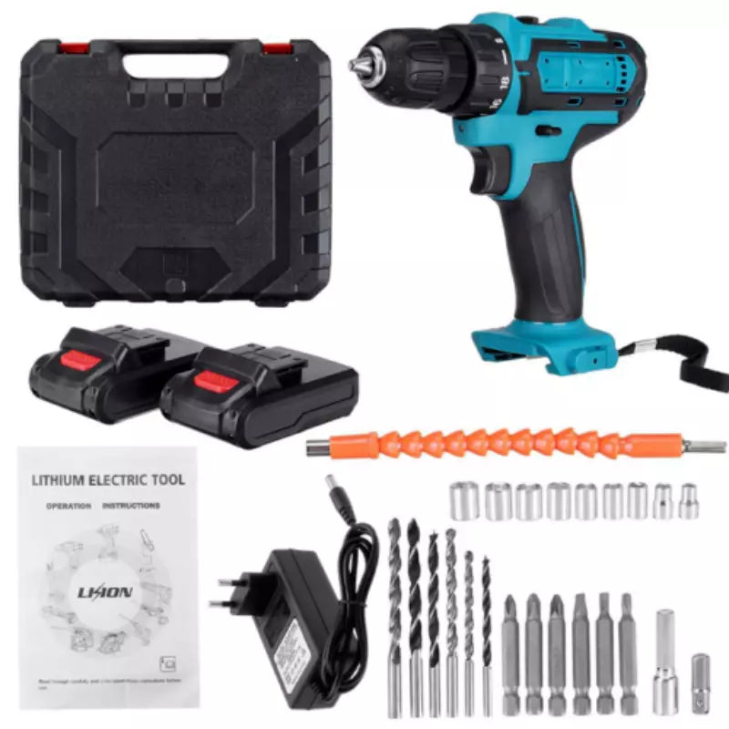 Trapano Avvitatore a Percussione 48V con Doppia Batteria e Valigetta Accessoriata