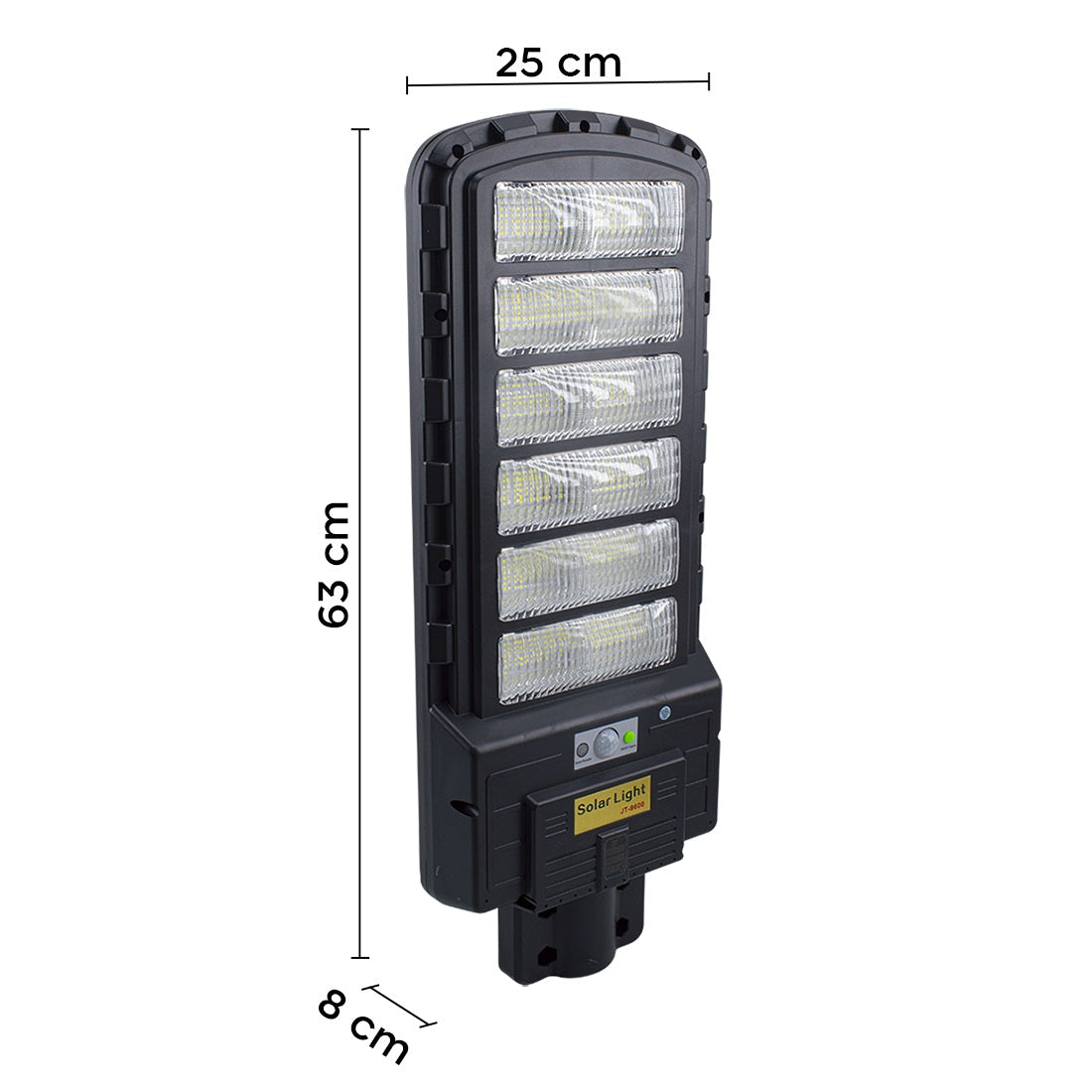 🌞 Faro Lampione Stradale LED Solare 600W – IP66, Sensore Movimento, Telecomando, Installazione Facile