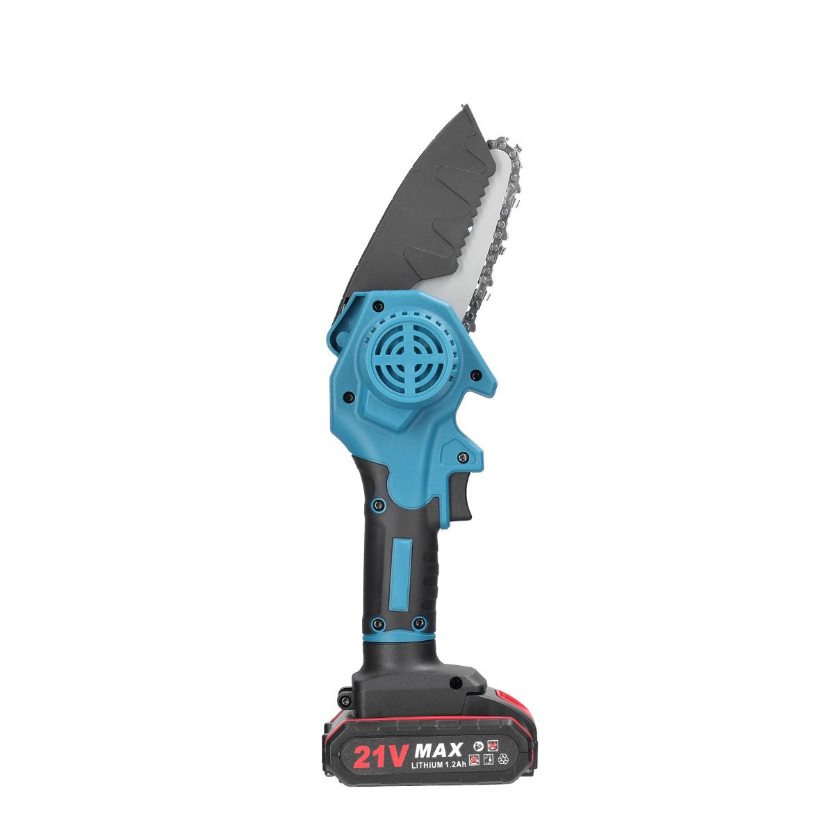Mini motosega da potatura a batteria 21v lama da 4 pollici con valigetta e due batterie