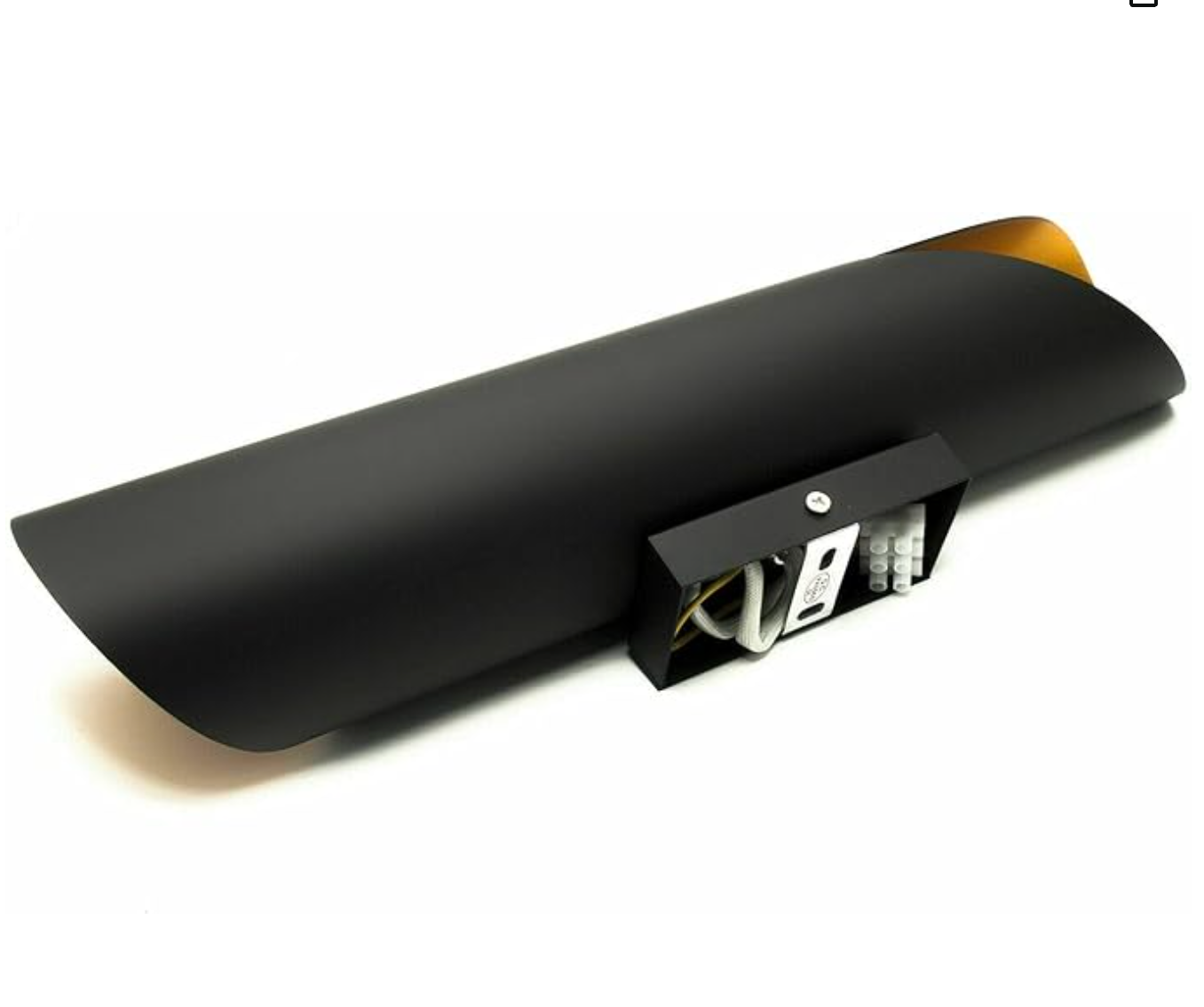 Applique Moderna da Parete E31-N - Lampada LED con Design Elegante (nero)