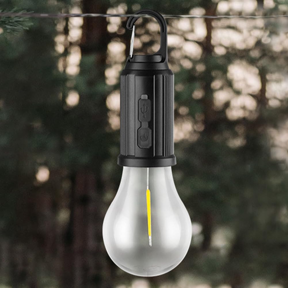 Lanterna da Campeggio Portatile a LED – Ricarica Solare e USB, Impermiabile, 4 Modalità di Illuminazione
