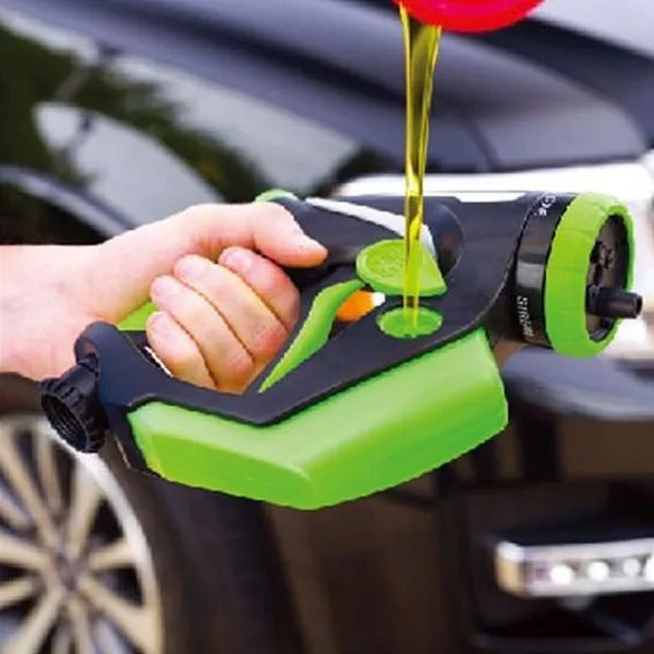 🚗 Idropulitrice Portatile ad Alta Pressione – Serbatoio Sapone 200 ml, 4 Getti Regolabili, Universale per Lavaggio Auto
