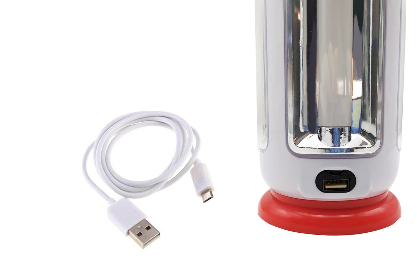 Torcia led emergenza ricaricabile luce fredda lampada campeggio portatile