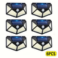 🌞 Kit 6 Luci Solari a LED con Sensore di Movimento – 100 LED, IP65, Copertura 270°