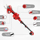 Kit potatura a batterie forbice cesoie con 2 batterie e motosega 6" con asta telescopica
