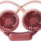 Ventilatore Portatile da Collo Ricaricabile – Ventilatore a Mani Libere con Doppia Testa, Regolabile a 360°, 2 Velocità – Silenzioso per Casa, Sport e Attività all’Aperto