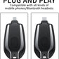 Mini power bank emergenza 1500 mah portachiavi caricabatterie portatile usb-c-Nero