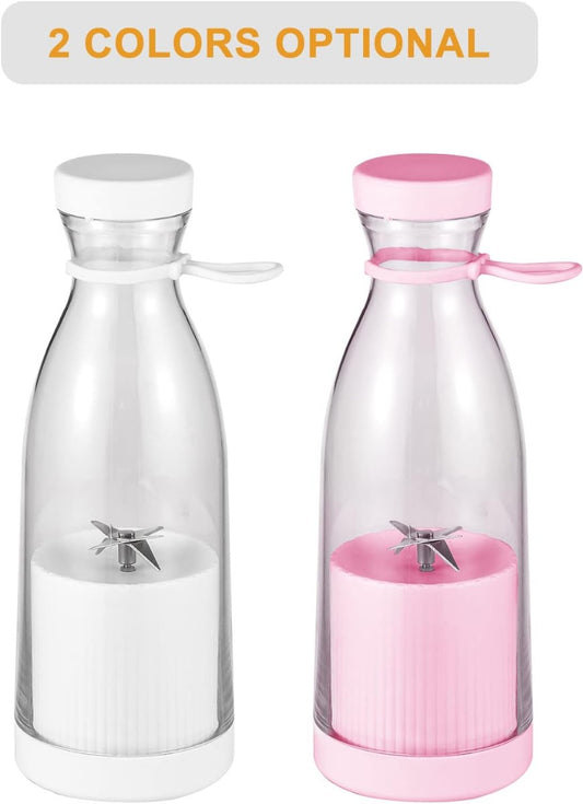 Mini Mixer Elettrico Portatile 300 ml – Frullatore Ricaricabile per Succhi, Frullati, Latte e Alimenti per Bambini