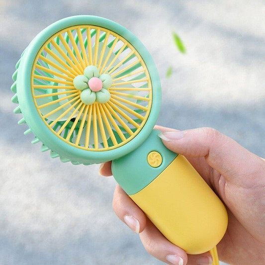 Mini Ventilatore Portatile Super Carino – Ventaglio Tascabile Ricaricabile, Ventilatore Leggero e Potente per Viaggi, Interni ed Esterni