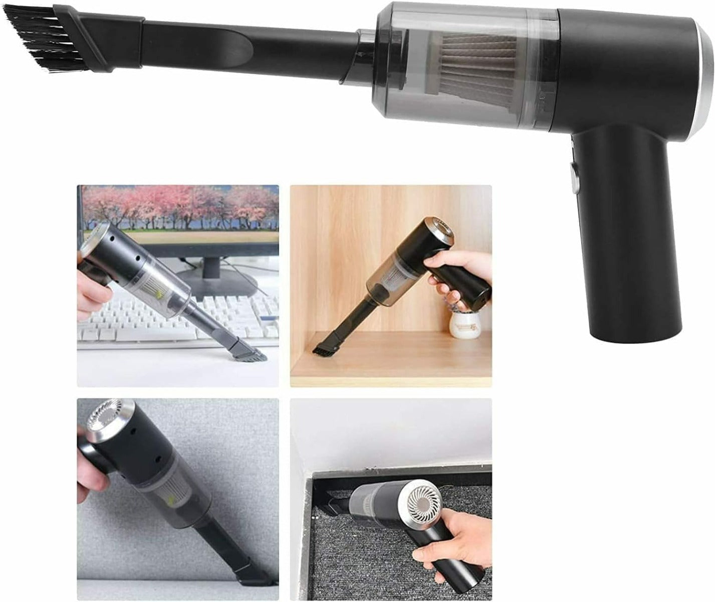 Mini Aspirapolvere Portatile Senza Fili - Potente e Versatile per Casa, Auto e Ufficio