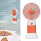 Ventilatore Portatile Ricaricabile con Supporto per Telefono – Mini Ventilatore da Tavolo, Cavo USB Incluso, Perfetto per Casa, Ufficio e Viaggi