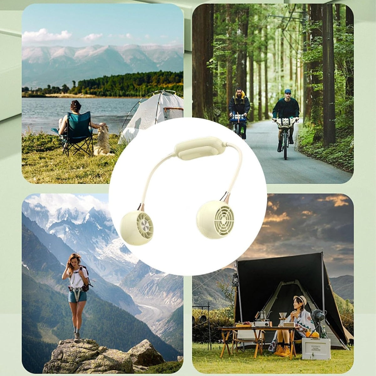 Ventilatore Da Collo Ricaricabile Portatile - Leggero E Silenzioso Per Sport, Ufficio E Viaggi - Foto 8