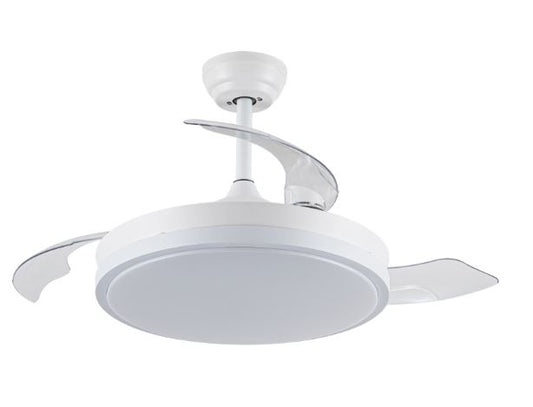 🌬️ Ventilatore da Soffitto 42'' con Luce LED Dimmerabile, Pale Retrattili e Telecomando