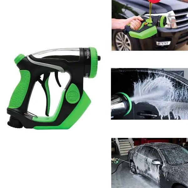 🚗 Idropulitrice Portatile ad Alta Pressione – Serbatoio Sapone 200 ml, 4 Getti Regolabili, Universale per Lavaggio Auto