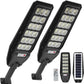 Lampione Solare LED Esterno con Staffa - 400W, 216 LED, Telecomando e Sensore di Movimento