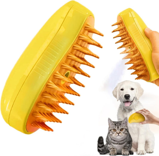 Spazzola per animali a vapore multifunzionale 3 in 1