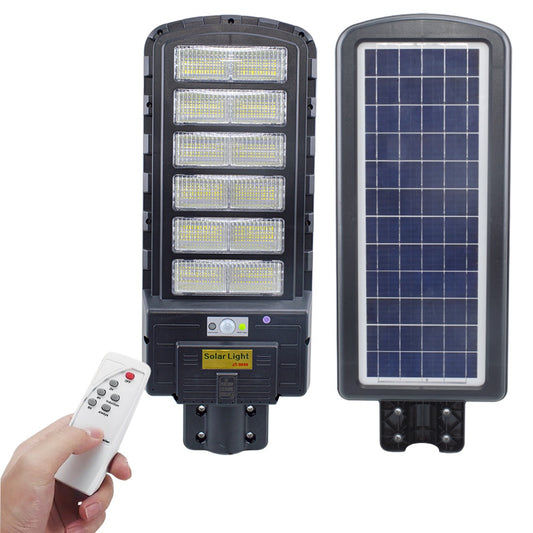 🌞 Faro Lampione Stradale LED Solare 600W – IP66, Sensore Movimento, Telecomando, Installazione Facile