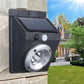 Faretto luce led cob pannello solare ricaricabile sensore di movimento pir