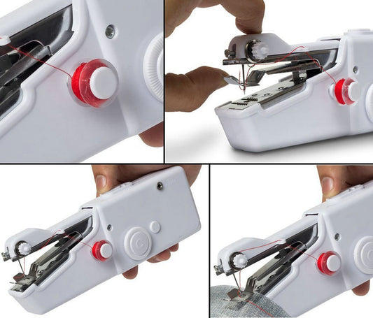 Mini Macchina Da Cucire Macchina Per Cucire a Mano Portatile Strumento Di Cucitura Rapida Per Tessuti Di Abbigliamento