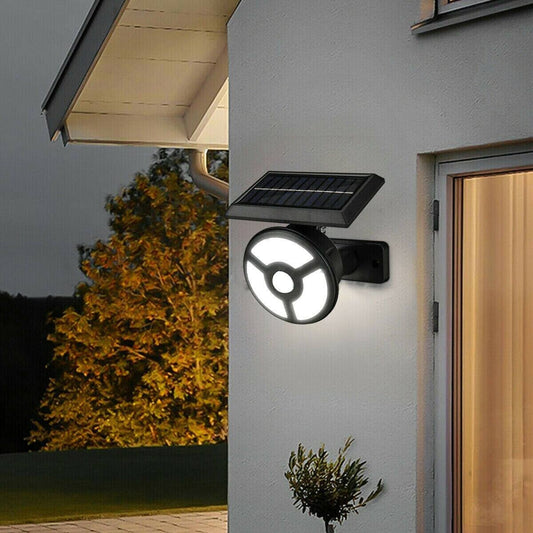 💡 Faro LED da Giardino con Pannello Solare a Picchetto – 56 COB, Sensore PIR, IP65