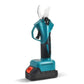 Kit potatura a batterie forbice cesoie con 2 batterie e motosega 6" con asta telescopica