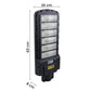 🌞 Faro Lampione Stradale LED Solare 600W – IP66, Sensore Movimento, Telecomando, Installazione Facile